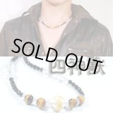 画像: 50％OFF！四神獣水晶＆タイガー&オニキスネックレス★水晶に渋く映える黄金の四神獣